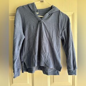 Old Navy Blue Ribbed Hoodie
